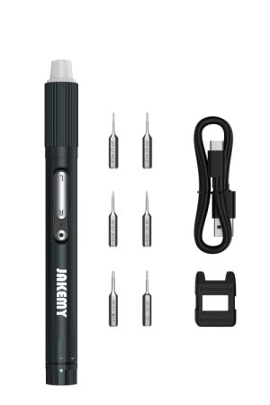 JAKEMY JM-Y05 8 in 1 Cacciavite elettrico ad alta precisione a doppia alimentazione di tipo c a ricarica rapida