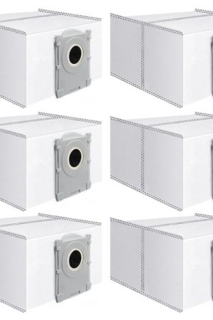 JUNSUNMAY 6 pezzi Sacchetti per la polvere in tessuto non tessuto per robot spazzatrice Ecovacs Deebot T50 Pro / T50 Max / T50 Omni