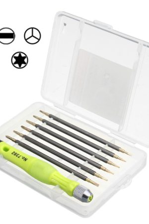 Set di cacciaviti portatili 7 in 1 Set di utensili manuali per riparazioni professionali in acciaio legato al cromo vanadio
