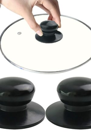 2 pezzi di coperchio universale con manico, cappello, raccordo in acciaio inossidabile