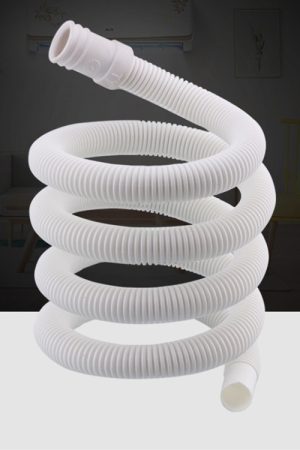 Tubo di prolunga per scarico acqua in plastica da 2 pezzi, diametro 18 mm, con morsetto per lavatrice semiautomatica/condizionatore d'aria