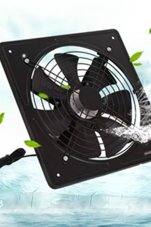 Ventilatore di scarico 220V Estrattore d'aria ad alta velocità Ventilatore per finestre per ventilatore da cucina Ventilatore da parete industriale assiale
