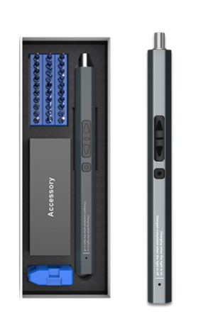 Set di mini cacciaviti elettrici ricaricabili 36 in 1 con illuminazione a 3 LED