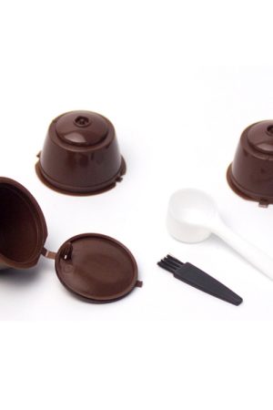 Set di 3 capsule di caffè riutilizzabili ecologiche in plastica per uso alimentare, cestelli per filtri per caffè in PP, capsule morbide