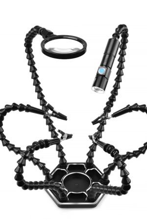 Banco da lavoro per la riparazione della stazione di saldatura in lega di alluminio a sei griffe