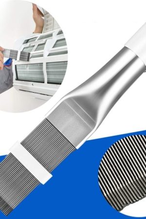 Spazzola pieghevole a pettine a spirale per la pulizia delle alette del condizionatore d'aria