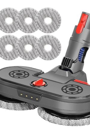 Aspirapolvere Elettrico Mopping Testa Serbatoio Acqua Integrato Con 6 Pezzi Straccio