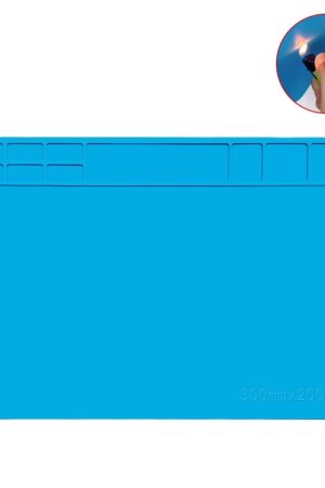 Tappetino per tavolo per saldatura con cuscinetto in silicone resistente alle alte temperature da banco per riparazione computer telefono
