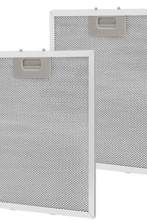 2 filtri per cappa da cucina da 10,2 x 12,5 pollici, filtro antigrasso per cappa in alluminio a 5 strati