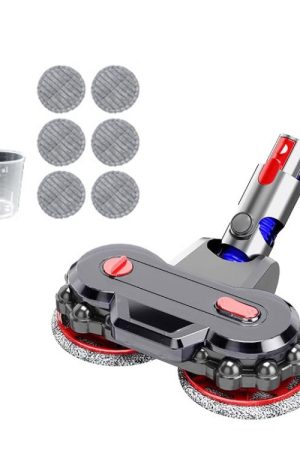 Aspirapolvere elettrico con testa per mocio con serbatoio dell'acqua staccabile e 6 panni per mocio