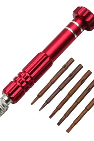 Cacciavite in lega di alluminio 5 in 1 Strumenti per smontaggio e riparazione di telefoni cellulari