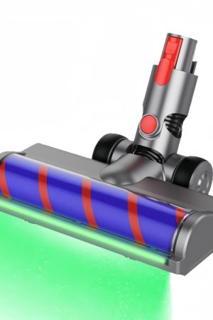 Testa di aspirazione in velluto morbido con luce di visualizzazione della polvere a gamma completa