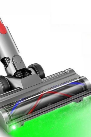 Aspirapolvere leggero a trasmissione diretta con spazzola per pavimenti e luci LED antipolvere