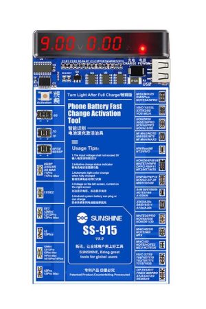 Per iPhone Android Riparazione del telefono cellulare Scheda di attivazione della carica della batteria Scheda di attivazione del test della batteria V9 Strumento
