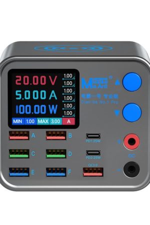 MaAnt DianBa No.1 Pro Caricabatterie multiporta 9 porte con display digitale Caricabatterie wireless