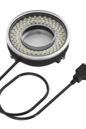 Lampada a LED polarizzata ad anello per microscopio per riparazione di telefoni cellulari, 96 perline, luci di riempimento antiriflesso