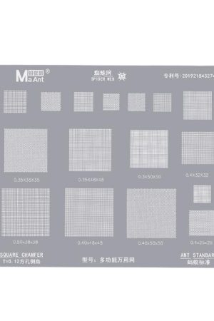 Rete metallica multiuso ad alta temperatura con foro quadrato e angolo arrotondato, passo 0,3/0,35/0,4/0,5