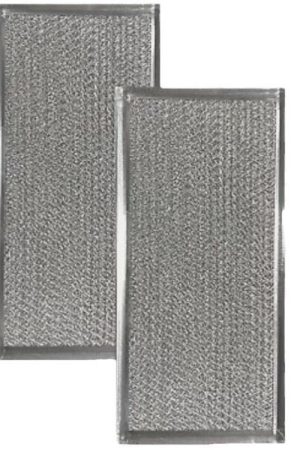 2 pezzi/confezione W10535950 Filtro antigrasso per microonde Ricambi 11 x 6-1/4 pollici