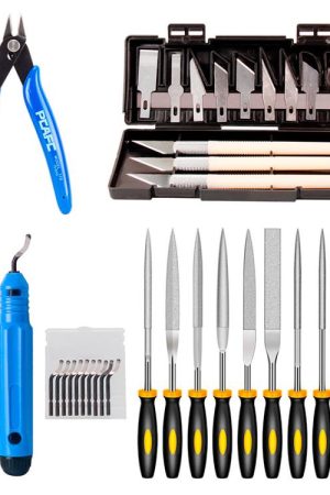 3D Printer Tool Kit Model Cleaning Tools, Carving Knife, File, Edge Trimmer & Polishing Supplies