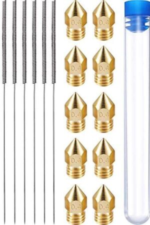 3D Printer Nozzle Cleaning Kit MK8 Nozzle 0.4mm Stainless Steel Cleaning Needle