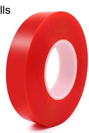 5rolls 0.2mm Thick Acrylic Polyester PET Double Sided Adhesive Tape, 10m/roll