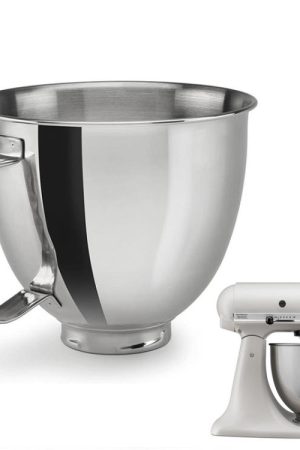 Stainless Steel Mixing Bowl For KitchenAid 4.5QT & 5QT Stand Mixers