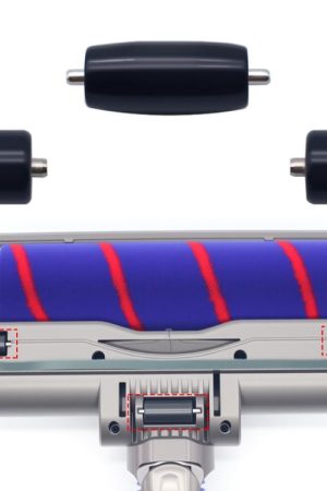 Kit di rulli e ruote per Dyson V15/V11/V10/V8/V7/G5/V6/DC58 con testina a trasmissione diretta e spazzola a rullo morbido