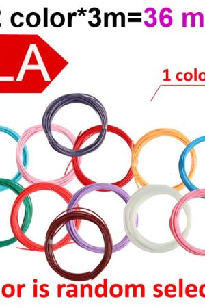 PLA 3D Printer Filament 1.75mm Multicolor Filament Bundle for 3D Pen & Crafting