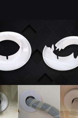 Copriforo estetico da 55 mm per tubi del condizionatore d'aria, protezione decorativa per cavi e piastra universale per tubi del condizionatore d'aria