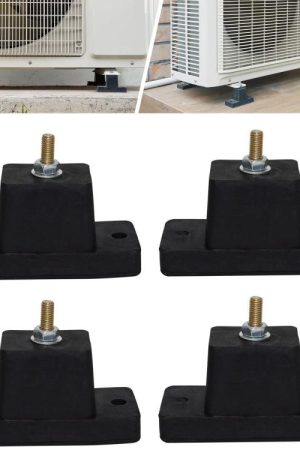 Confezione da 4 supporti di montaggio in gomma antivibrazioni per unità di condizionamento dell'aria esterne.