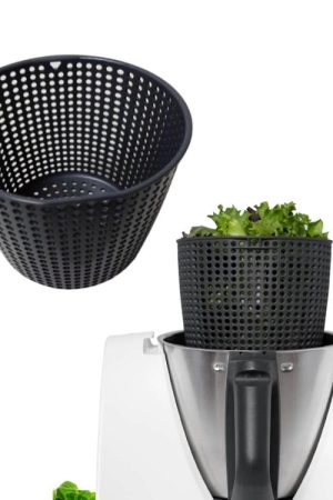 For Thermomix TM5/TM6 Salad Spinner & Storage Basket Rotating Vegetable Dryer