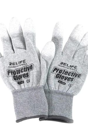 Guanti RELIFE RL-063 antistatici, antiscivolo, resistenti al calore, per la riparazione della laminazione dello schermo del telefono
