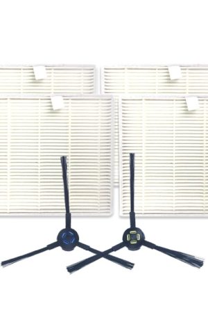 XI281 1 paio di spazzole laterali I258 + 4 filtri I206 per ILIFE V8S