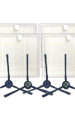 XI282 2 paia di spazzole laterali I258 + 4 filtri I206 PC per ILIFE V8S