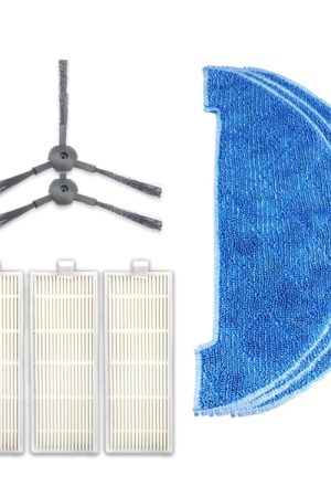 XI294 1 paio di spazzole laterali K614 + 3 pezzi K636 stracci + 3 filtri I207 per ILIFE A4 / T4