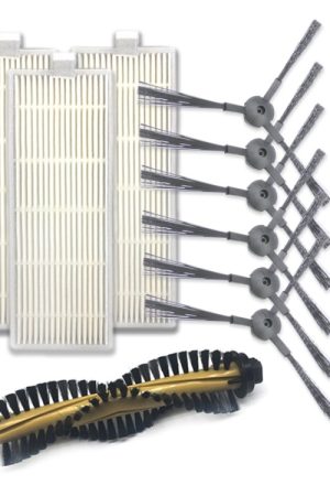 XI216 Una coppia di spazzole laterali K614 + 3 filtri I207 PC + Set di spazzole principali I202 per ILIFE A4