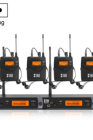 XTUGA IEM1200 Trasmettitore wireless 4 Bodypack Stage Singer Sistema di monitoraggio in-ear, Transmitter 4 Bodypack