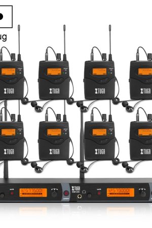 XTUGA IEM1200 Trasmettitore wireless 8 Bodypack Stage Singer Sistema di monitoraggio in-ear, Transmitter 8 Bodypack