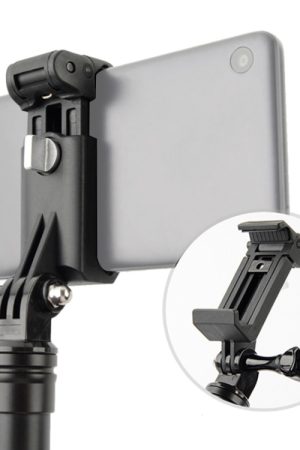 Bastoncini per selfie Morsetto per telefono con supporto per monopiedi per iPhone, Samsung, HTC, Sony, LG e altri smartphone, portata della clip: 6-9 cm, Phone Clamp