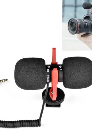 Microfono di registrazione bidirezionale del telefono cellulare della fotocamera SLR di YELANGU MIC11