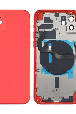 Cover posteriore della batteria (con tasti laterali, vassoio scheda, cavo flessibile di alimentazione, volume e modulo di ricarica wireless) per iPhone 12, For iPhone 12