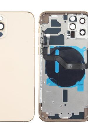 Cover posteriore della batteria (con tasti laterali, vassoio scheda, cavo flessibile di alimentazione, volume e modulo di ricarica wireless) per iPhone 12 Pro, For iPhone 12 Pro
