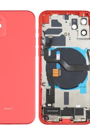 Gruppo cover posteriore della batteria (con tasti laterali e altoparlante, suoneria, cicalino, motore, obiettivo della fotocamera, vassoio scheda e pulsante di accensione + pulsante del volume + porta di ricarica e modulo di ricarica wireless) per iPho...