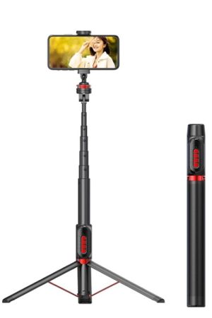 Allega di alluminio Telefono cellulare Bluetooth Selfie Stick Live Piano Staffa del treppiede, Altezza: 1,5 m