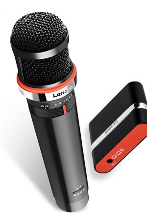 Attrezzatura per la registrazione dal vivo con microfono digitale wireless originale Lenovo UM20-U K Song con ricevitore wireless