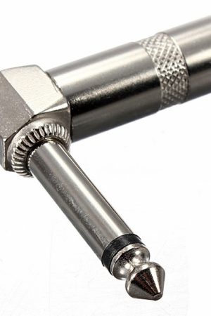 Connettore audio per chitarra maschio con jack a vite ad angolo retto a forma di L da 1/4 di pollice 6,35 mm