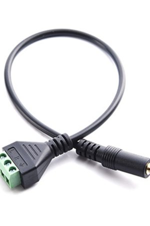 Cavo stereo da 3,5 mm a 3 pin da maschio a terminale a vite AV Jack audio Terminale con blocco maschio Cavo, lunghezza: 30 cm