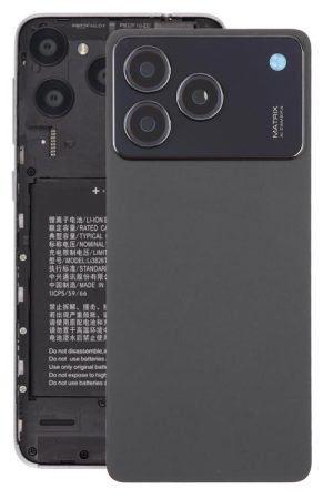 Cover posteriore in plastica con copriobiettivo per fotocamera per ZTE Blade A76 4G., For ZTE Blade A76 4G