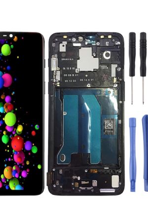 Per OnePlus 6 Digitizer assemblaggio completo con schermo LCD OEM con cornice, For OnePlus 6