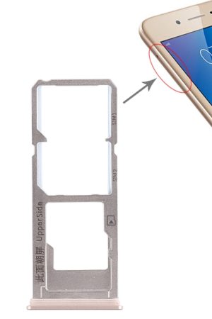 Per Vivo Y53 2 x vassoio per scheda SIM + vassoio per scheda micro SD, For Vivo Y53